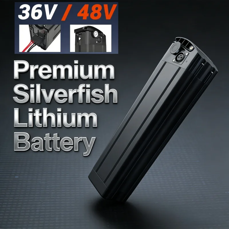 

Премиум-аккумулятор Silverfish Li-ion 48В/36В 13Ач/11Ач с зарядным устройством, замена для электросамокатов, скейтбордов, лонгбордов
