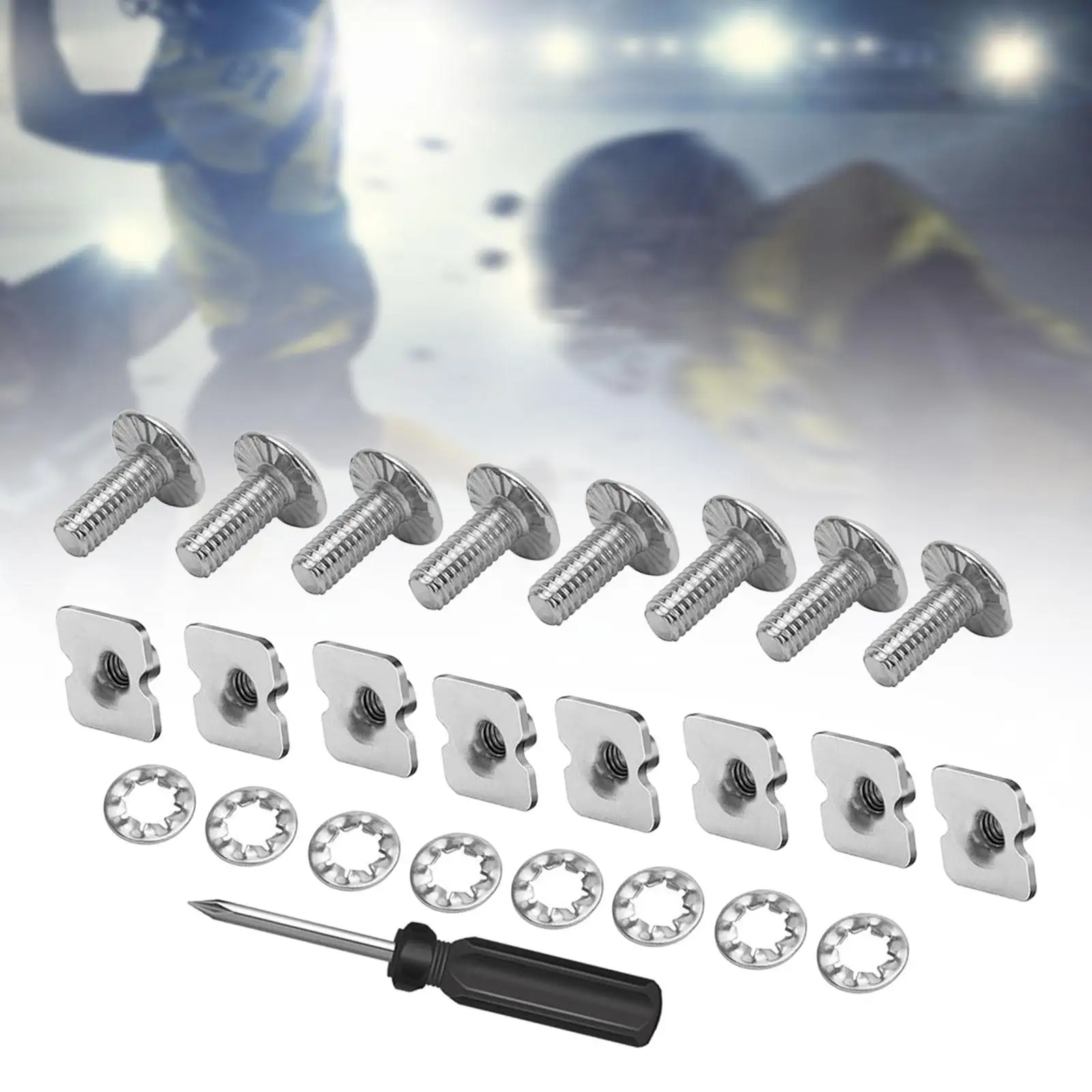 

Football Backplate Screws Soccer Backboard Screws Fasteners Portable Outdoor Athletic Training Universal Lightweight Hardware