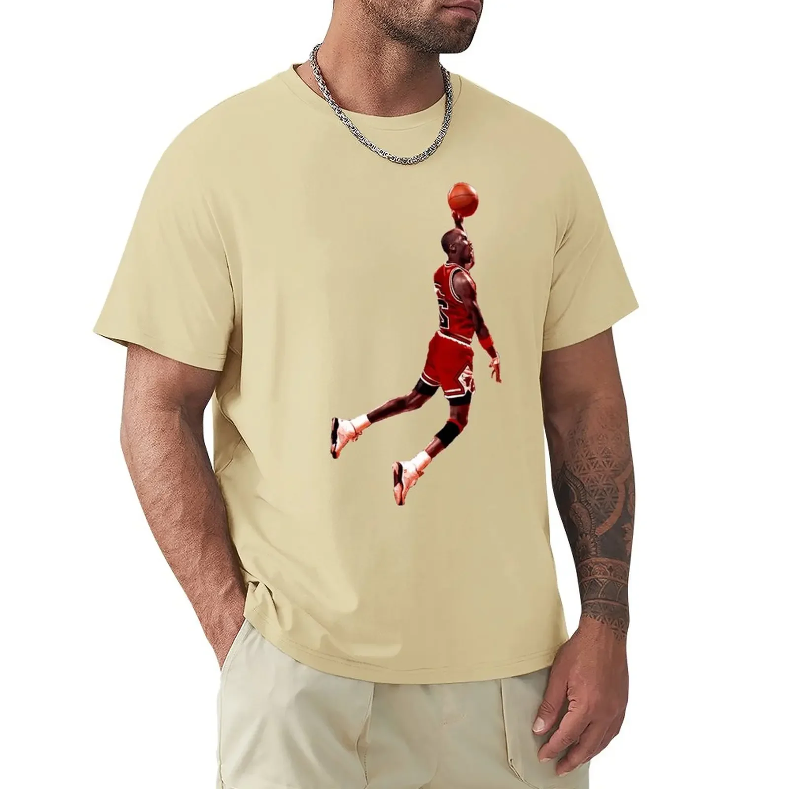 2023 Basketball Stars Michaeler And Jordans (21) Graphic  T-shirts  Vintage   Home Eur Size  top Quality