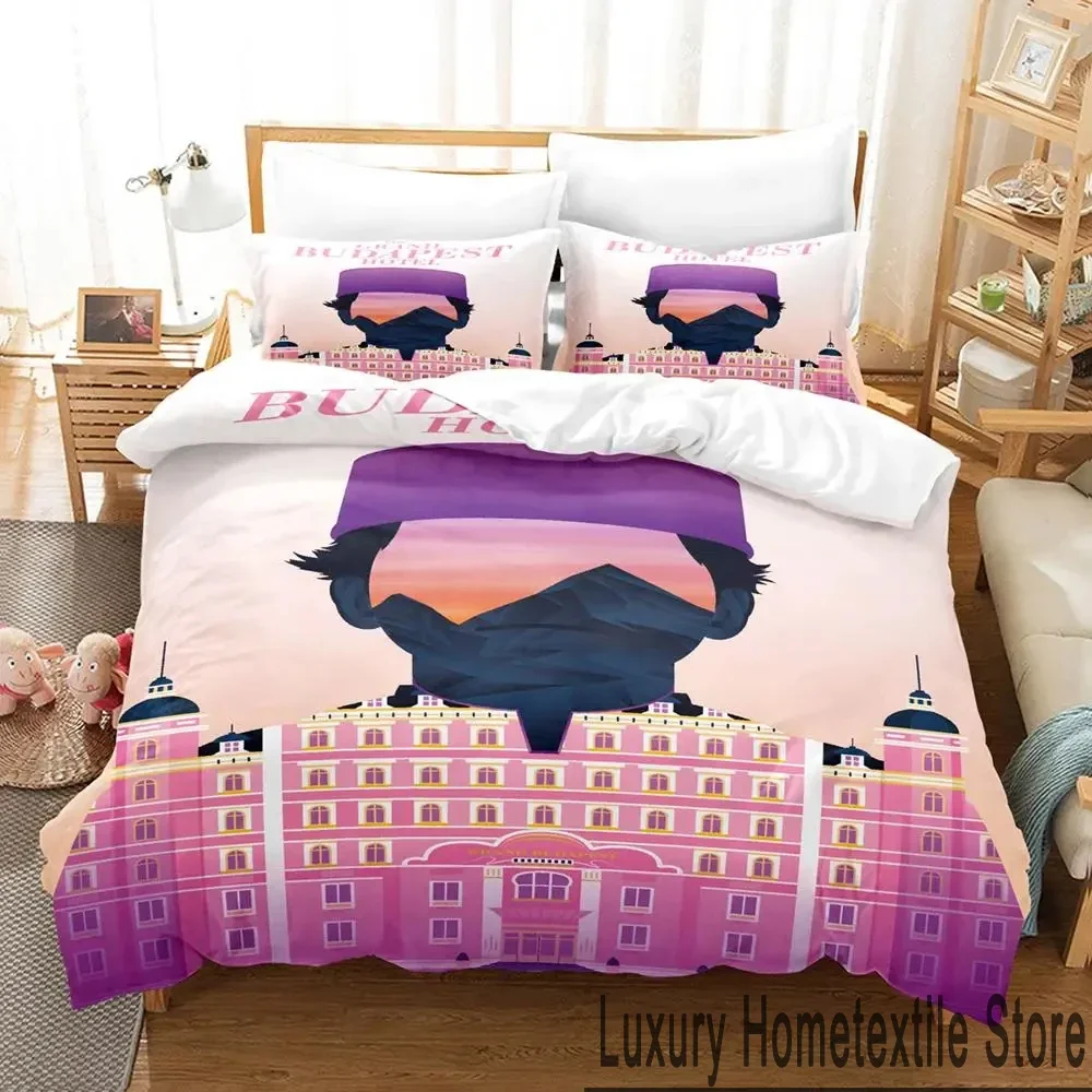 

3D Print Grand Budapest Hotel Movie Bedding Set Duvet Cover Bed Set Quilt Cover Pillowcase Comforter king Queen Size Boys Adult