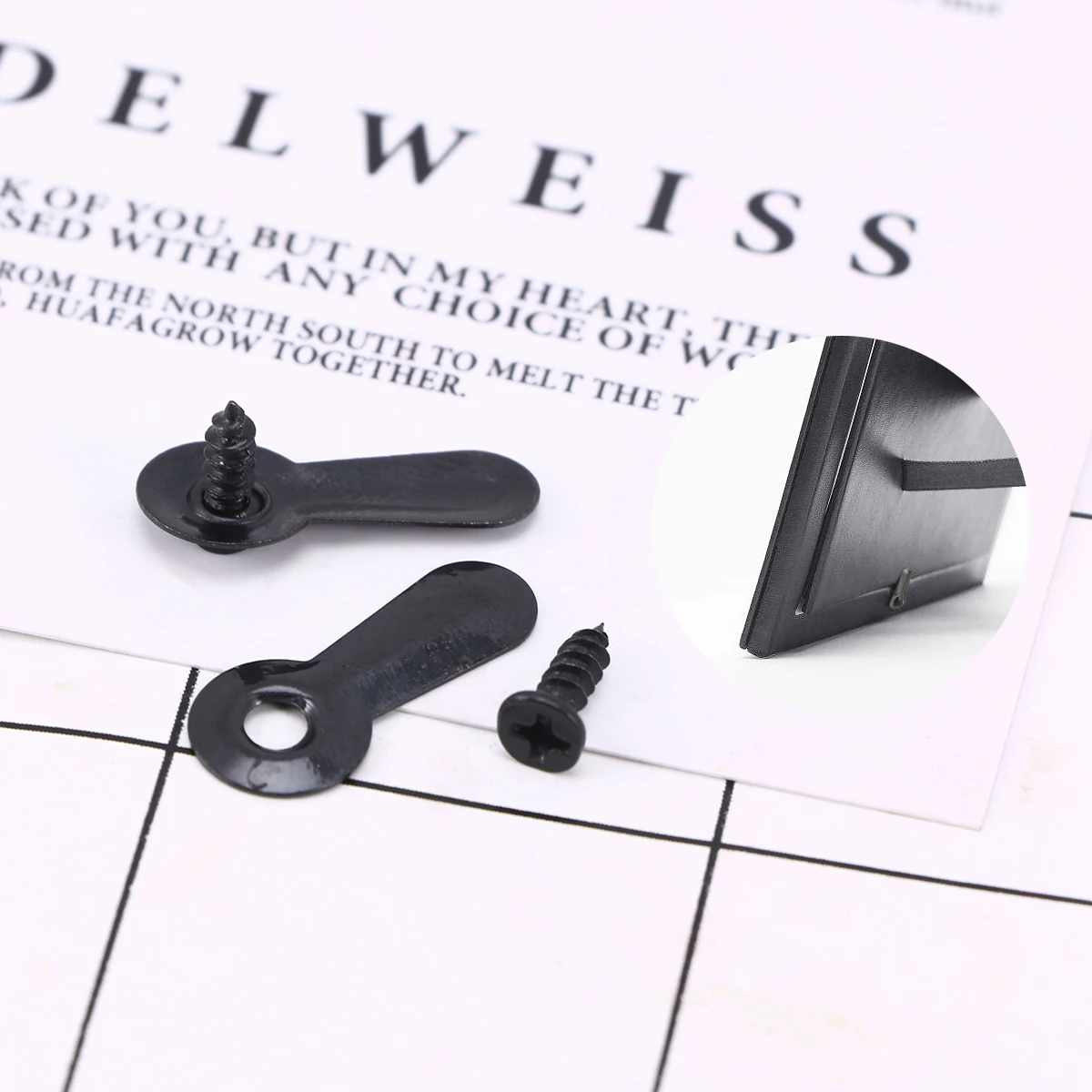 

100pcs Back Panel Clip Press Plate For Picture Frames Small Nails No Wall Damage Easy Install Hanger Hardware Kit