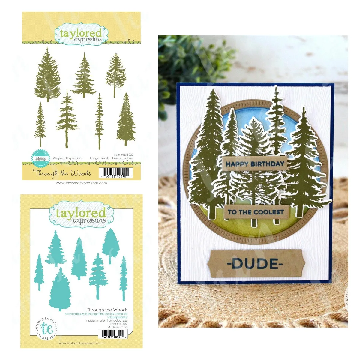 

Through the Woods Tree Shape Metal Cutting Dies Stamps Sets Stencils for DIY Scrapbooking Photo Album Decoration Embossing