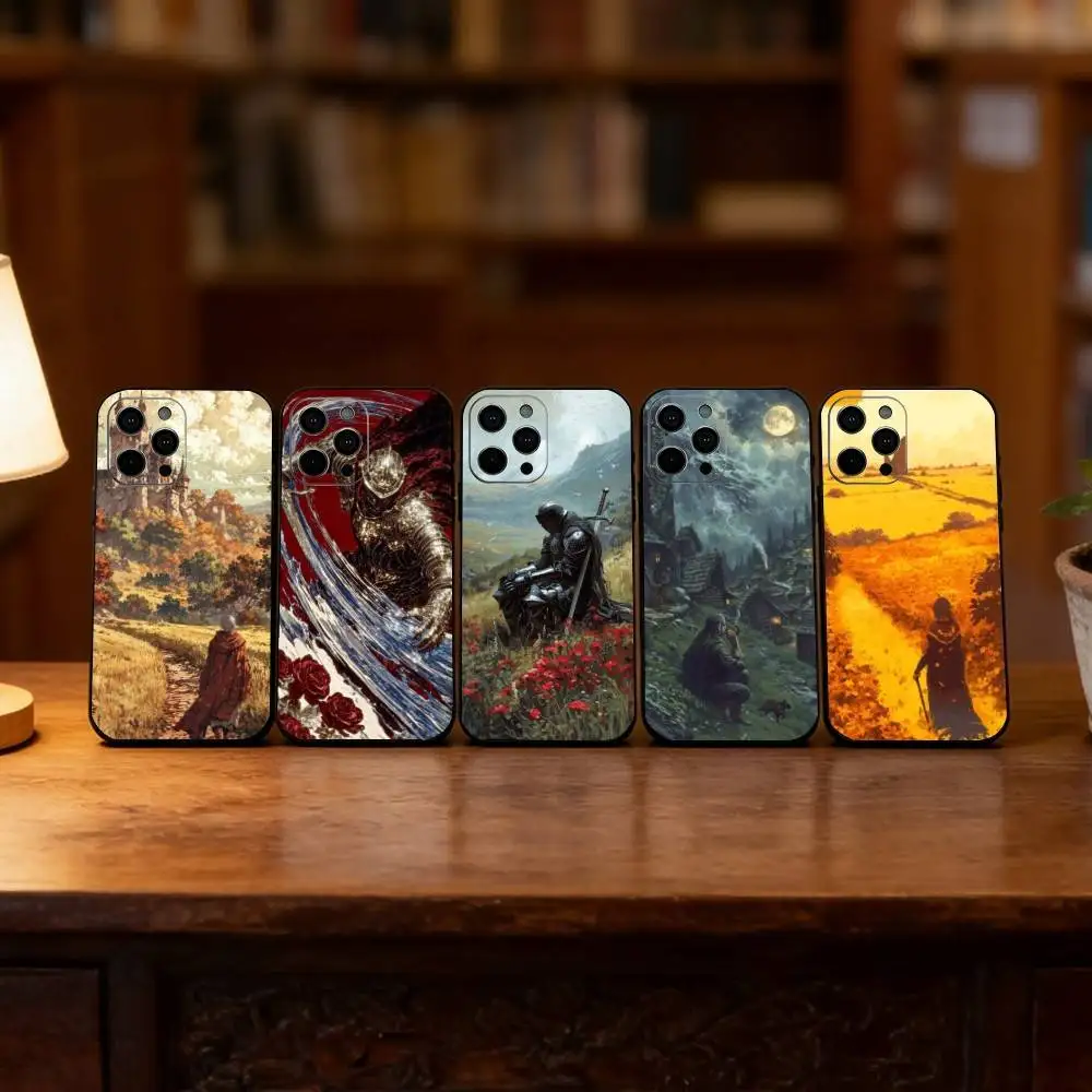 

Medieval Art Phone Case For iPhone 17, 16,15,14,13,12,11 Plus,Pro Max, Others Soft Black Cover