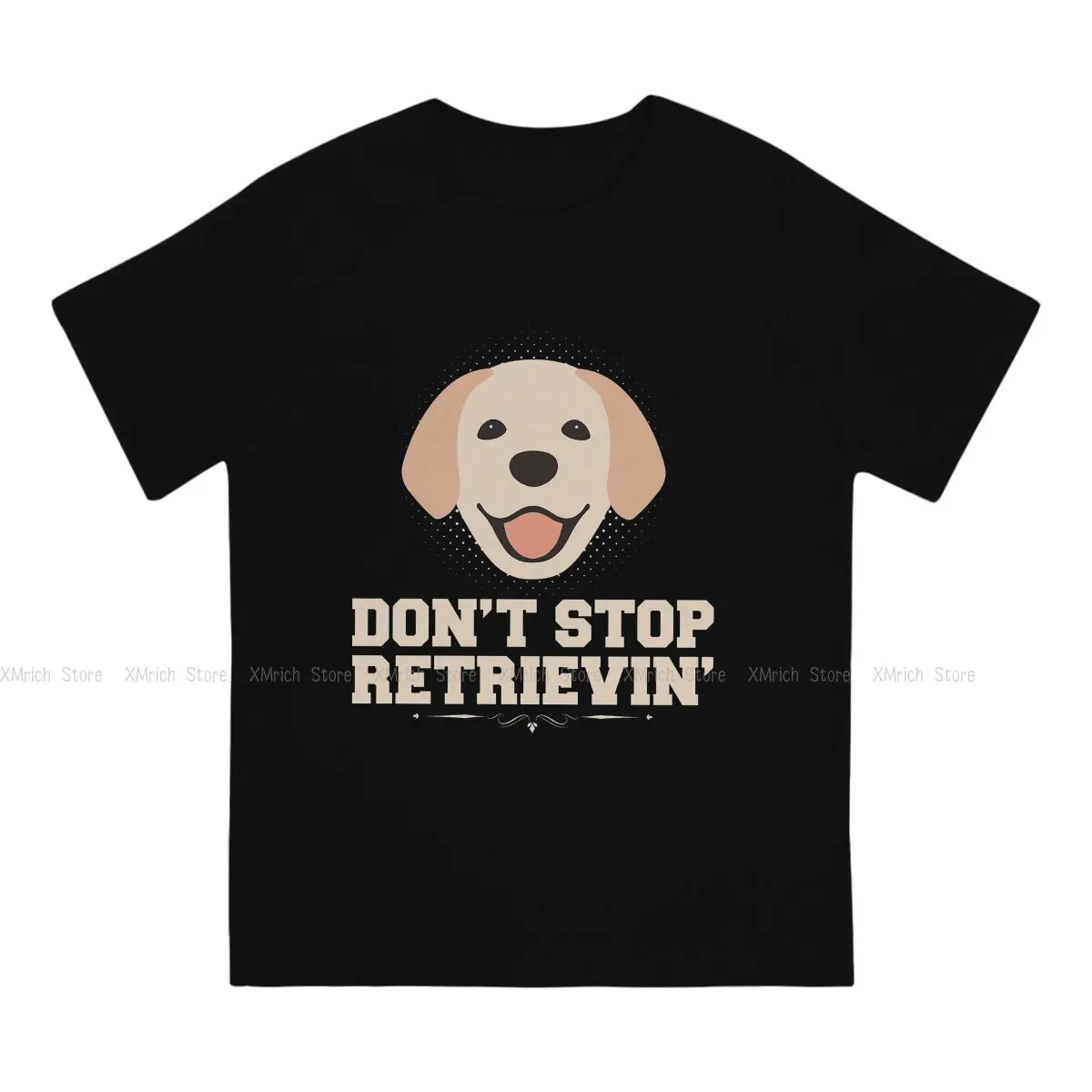 Don't Stop Retrievin Men's T Shirts Sausage Dog Novelty Tees Short Sleeve Round Collar T-Shirts Pure Cotton Printed Clothes