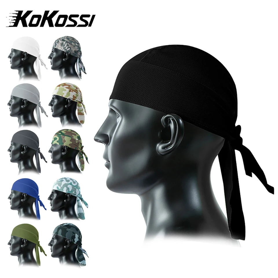 AliExpress NONE KoKossi Quick-dry Headscarf Cycling Headband Cap Bandana Breathable Outdoor Riding Ribbon Pirate Hat Sweat-wicking Sport Unisex
