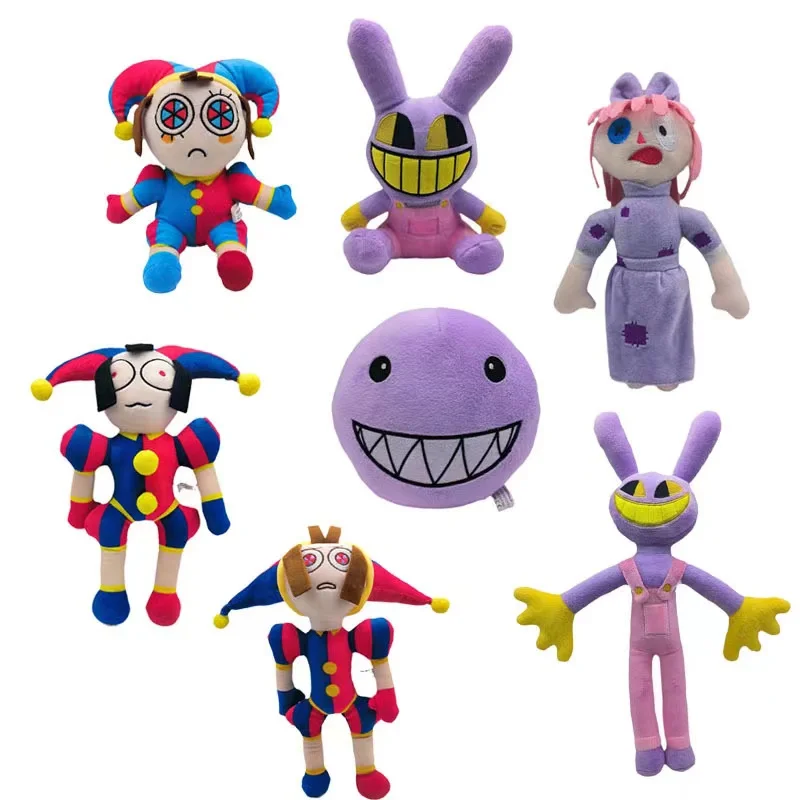 New The Amazing Digital Circus Plush Toys Amazing Circus Clown Rabbit Plush Dolls Periphery Stuffed Kids  Adults Christmas Gift