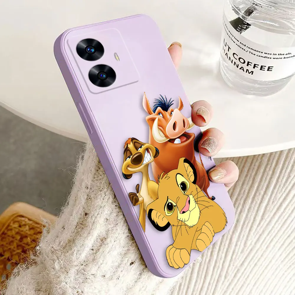 Disney The Lion K-King Cover Phone Case For OPPO Realme C20 C21Y C30 C35 C55 C55 C63 20 XT GT NEO 2 NARZO 50 30 Case Funda Shell