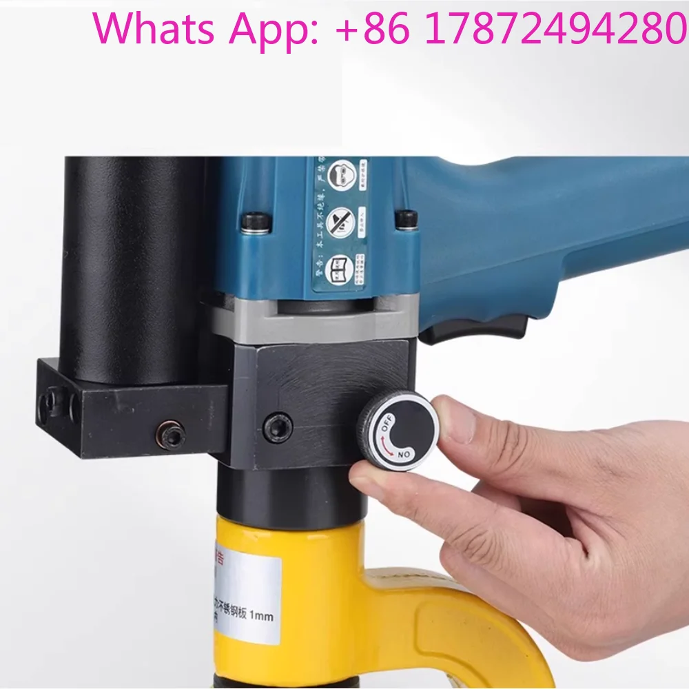 Portable SYD-25F Cable Tray Hole Puncher Iron Sheet Hole Punching Small Stainless Steel Plate Drilling Tool with 6 sets of dies