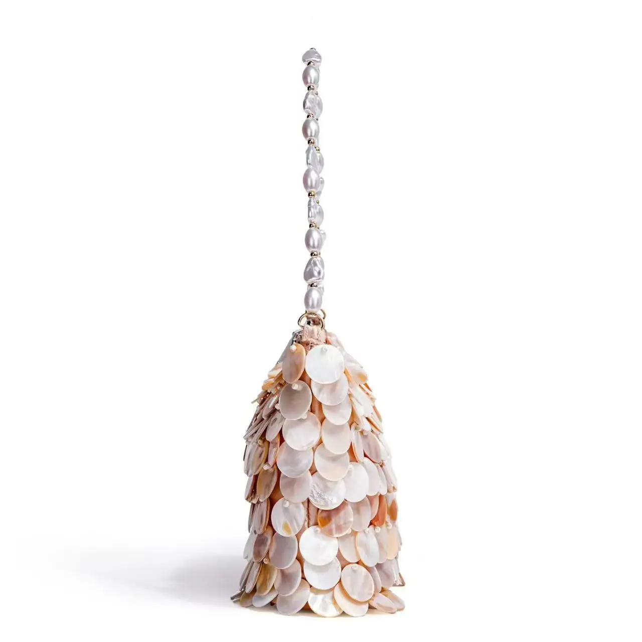 2026 Summer New Handmade Natural Shell Handbag Beach Vacation Casual Pearl Chain Small Square Bags luxury bags designers