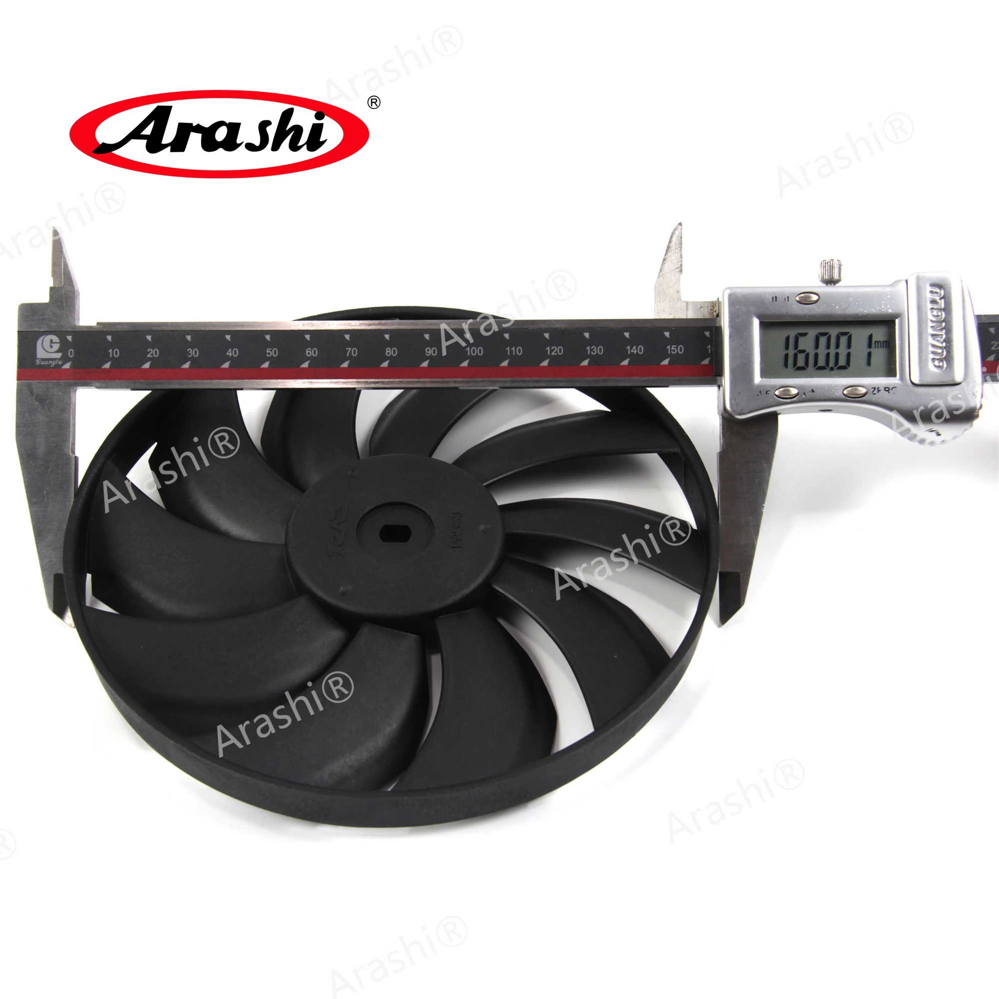 Arashi 160mm Motorcycle ATV Replacement Radiator Fan For KAWASAKI Engine Thermal Cooling Fan