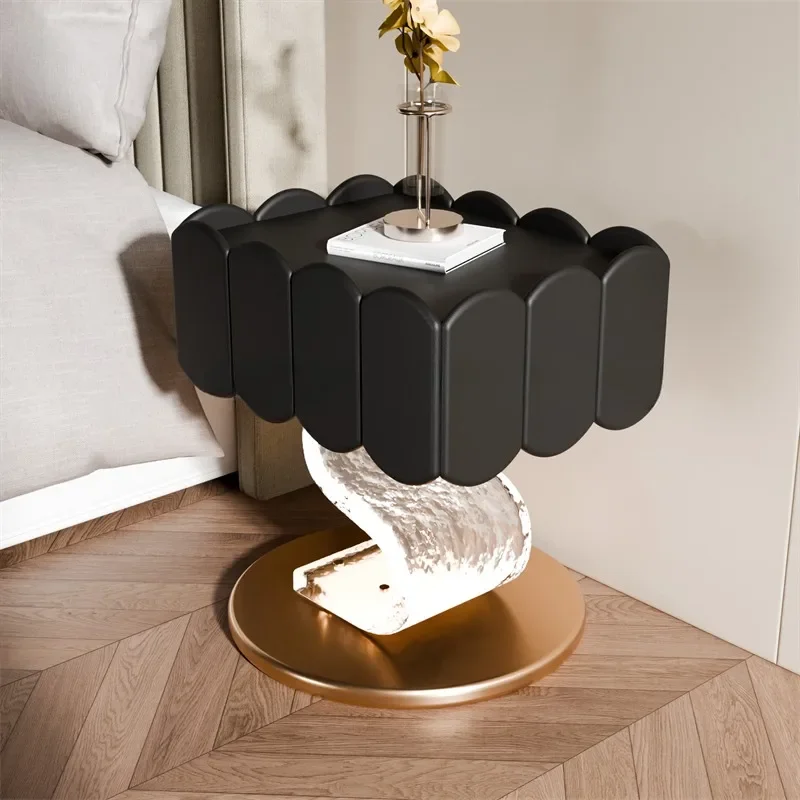 Modern Light Luxury Bedside Storage Cabinet – High-End Home Furniture for Bedroom Organization