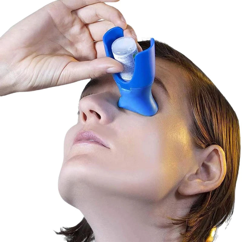 Eyedrops Holder Eye Drops Bottle Helper Eye Ointments Drops Holder Device Eyedrop Guide Aid Help Applicator Eye Care Tool