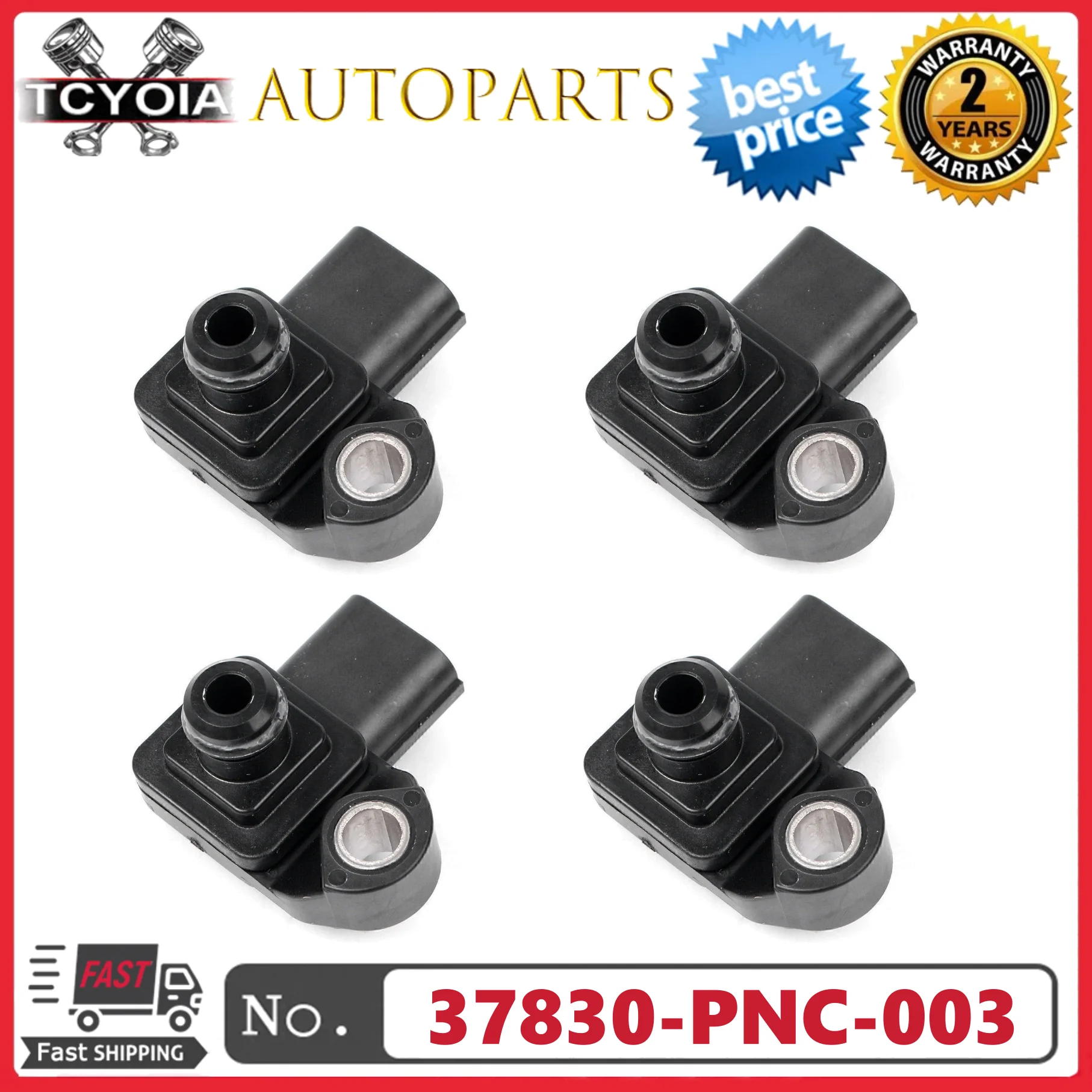 

Датчик давления MAP (4 шт.) 37830-PNC-003 для Honda PILOT, Fit, Odyssey, Element, CR-V, Accord, Ridgeline, Civic, Acura RSX, TL, TSX, RL