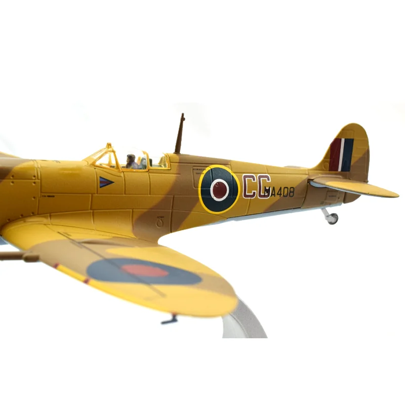 1/72 Scale Supermarine Spitfire Fighter MkIXc "Husky Operation" 1943 Die-cast Alloy Aircraft Model Collectible Decorative Item view 5