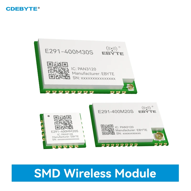 433/470M SMD Wireless Module CDEBYTE E291 Series 20/30dbm Long Distance up to 8KM 2FSK GMSK Test Board