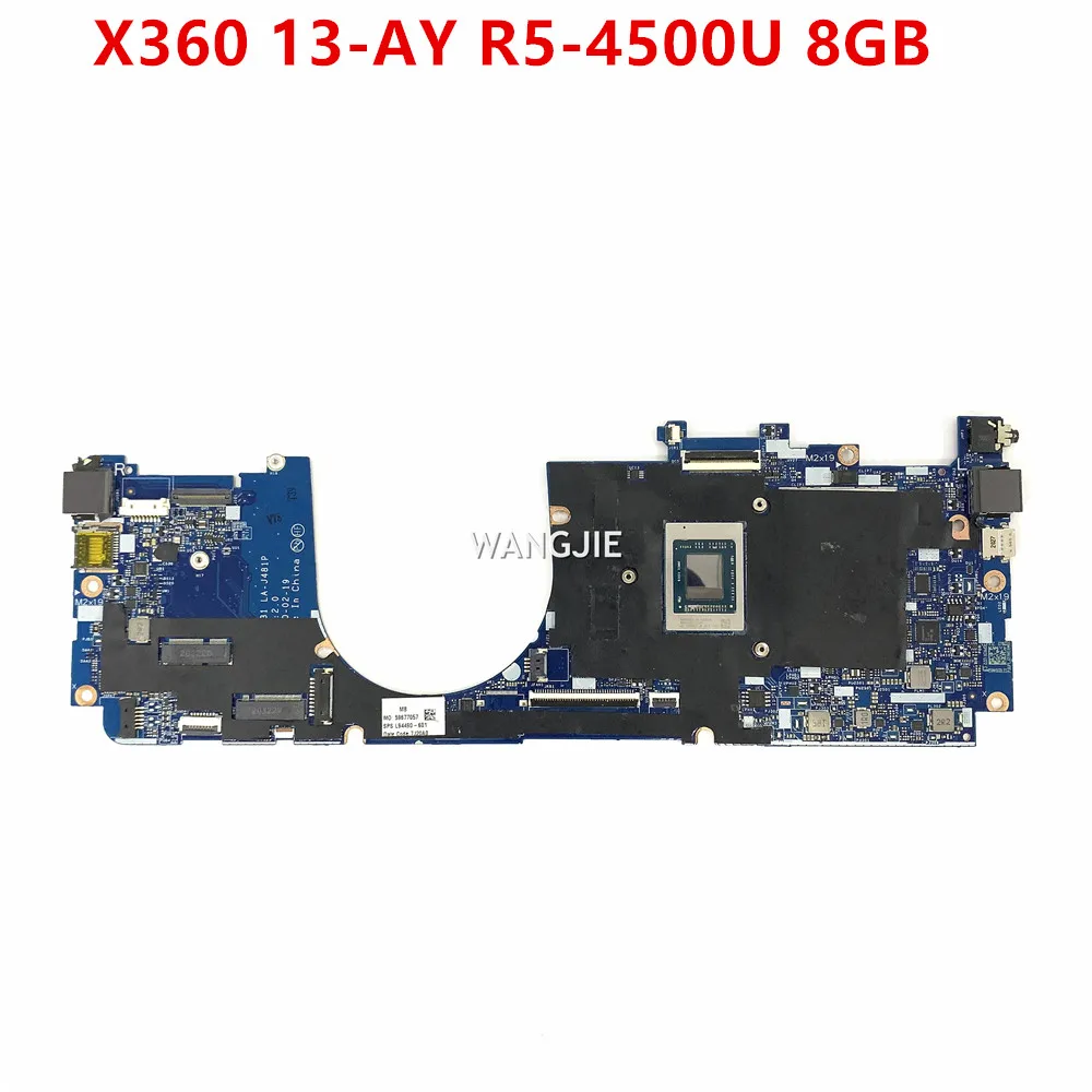 HP Envy X360 13-AY 노트북 마더보드 GPR31 LA-J481P L94490-601 L94490-001 R5-4500U 8GB 100% 작동