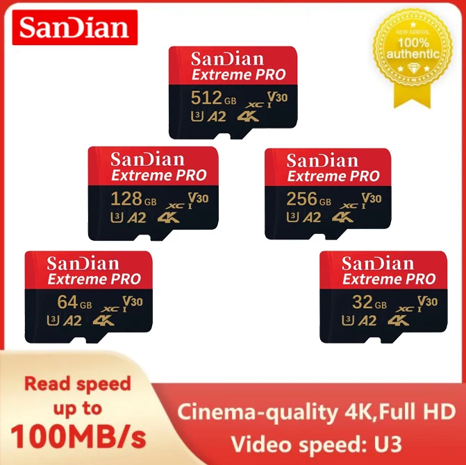 Original  High Speed Memory Card 2TB 512GB 256GB 128GB Class 10 TF SD Card 1TB SD Memory Card For Phone/Computer/Camera