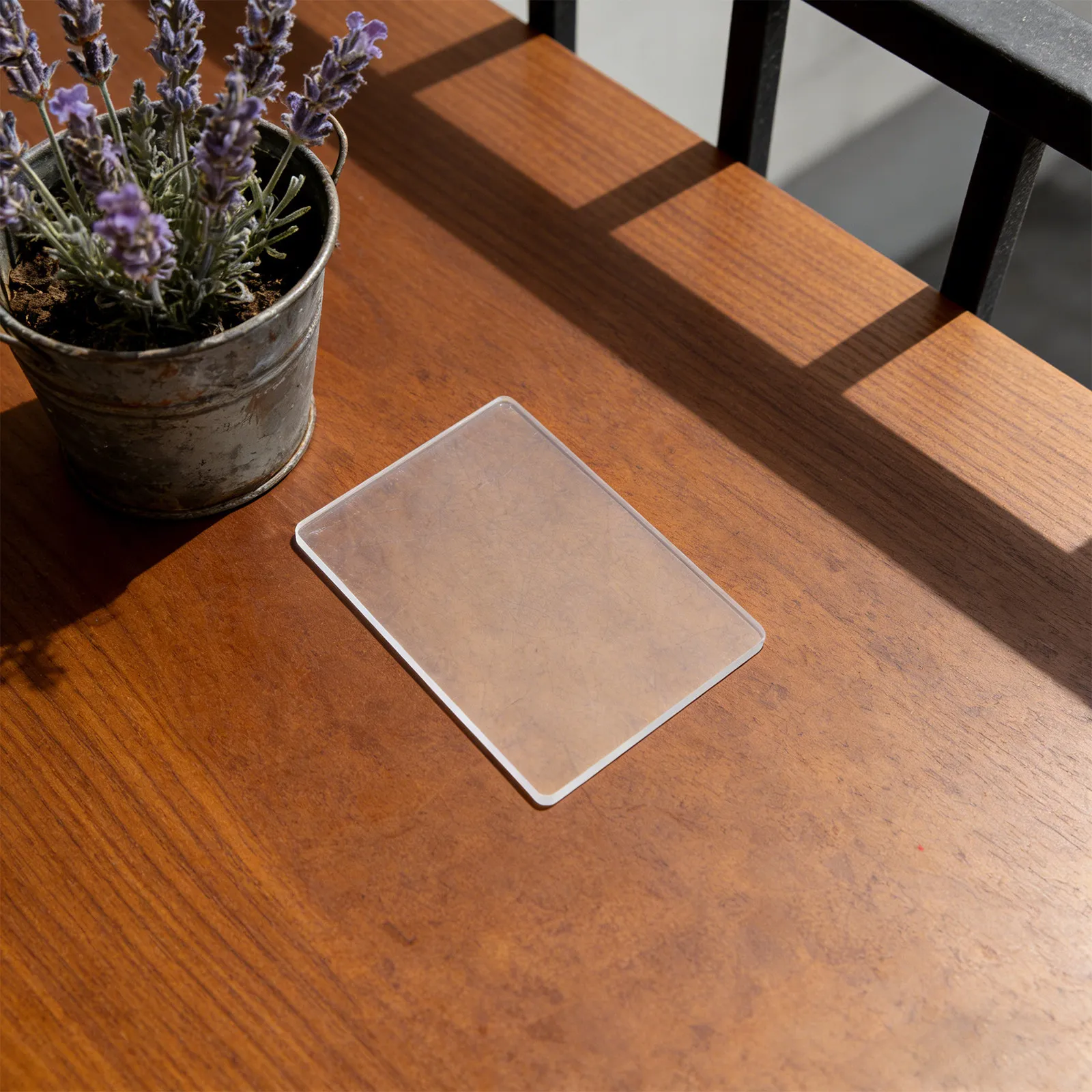 Silicone Pot Pad Transparent Non Slip Plant Mat Pot Bottom Protector for Indoor Flowerpots Office Desk Window Sill .8x7.8