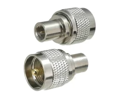 1pcs Connector Adapter UHF PL259 Male Plug to FME Male Plug RF Coaxial Converter Straight New Brass