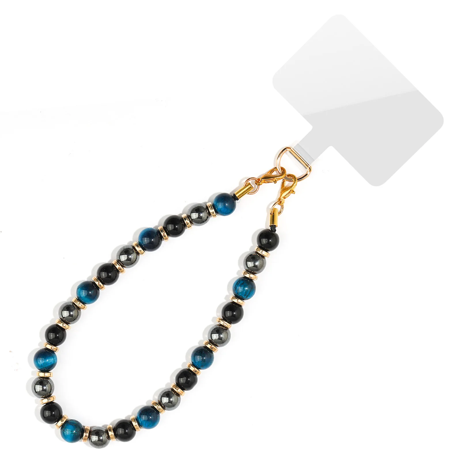 Chaîne suspendue pour téléphone portable, chaîne de téléphone portable en pierre semi-précieuse naturelle, cadeau de vacances, chaîne de téléphone portable en agate de rêve.