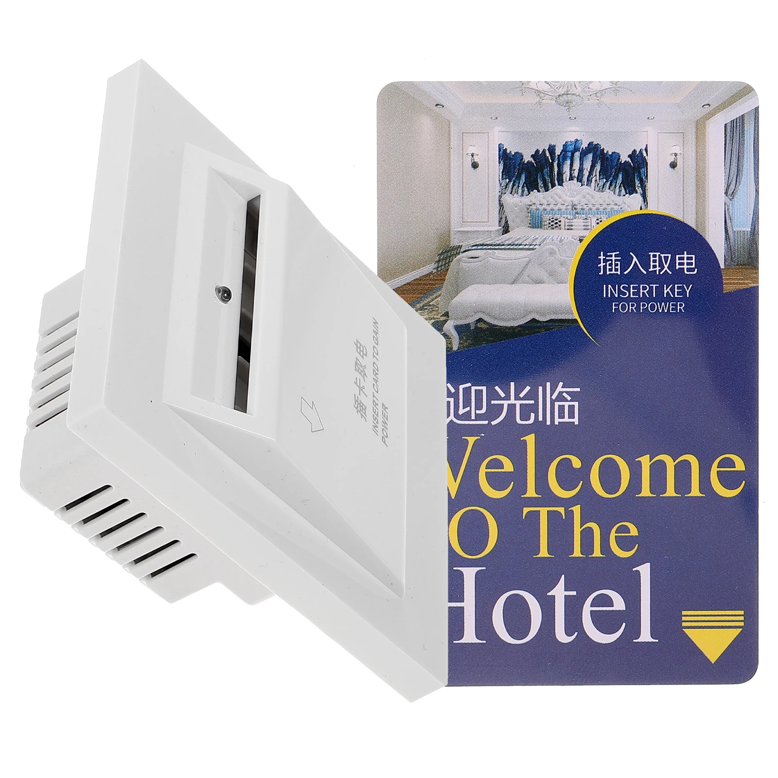 

40A Room Card Power Saving Hotel Accessory High Current Capacity Sensor Wall