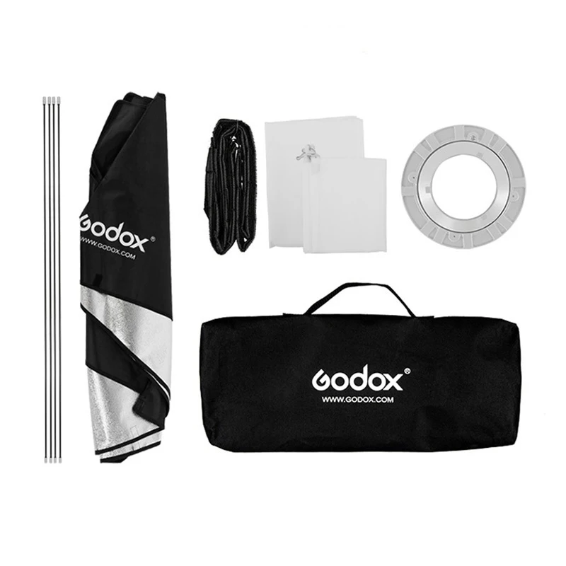 Godox-صندوق سوفت بوكس قرص العسل ، صندوق ناعم مع حامل استوديو ، 22 × 90 سنتيمتر ، 30 × 120 سنتيمتر ، 50 × 130 سنتيمتر ، 35 × 140 سنتيمتر ، 35 × 160 سنتيمتر
