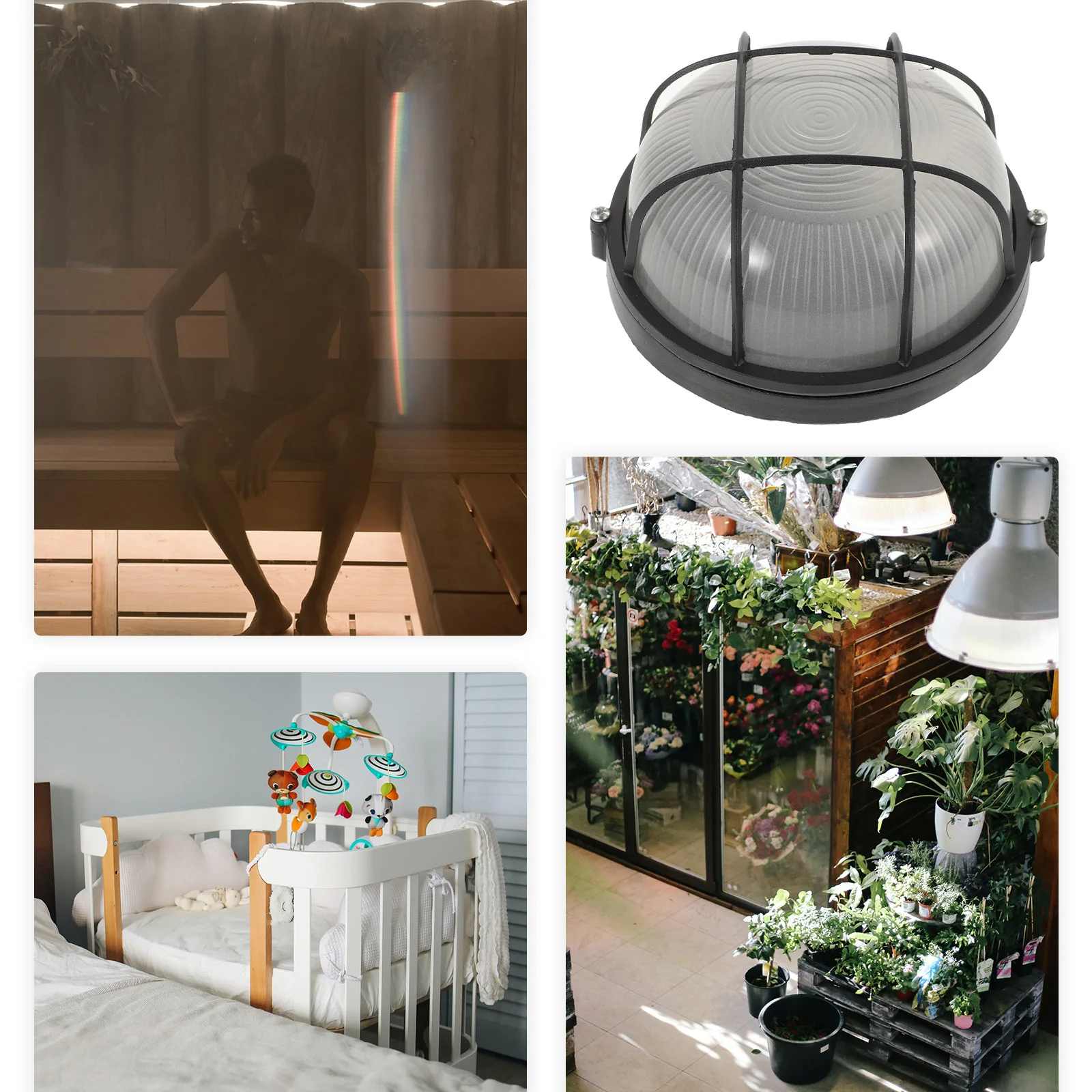 ضوء ساونا احترافي مقاوم لدرجات الحرارة العالية ومضاد للانفجار لحديقة ممر غرفة البخار #3