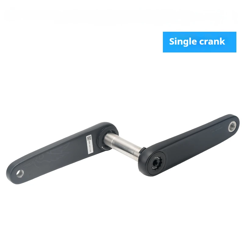 RIRO Carbonfaser-Kurbelgarnitur für Rennräder, 24mm Titan-Spindel, Carbon-Einzelkettenblatt, Leistungsmesser, Upgrade für Falträder
