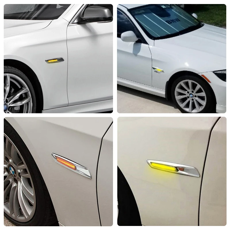 2Pcs LED Side Marker Light Indicator Lamp For BMW E81 E82 E87 E88 E90 E91 E92 E93 E60 E61 X1 E84 X3 E83 Replace OEM 63137253325 view 4