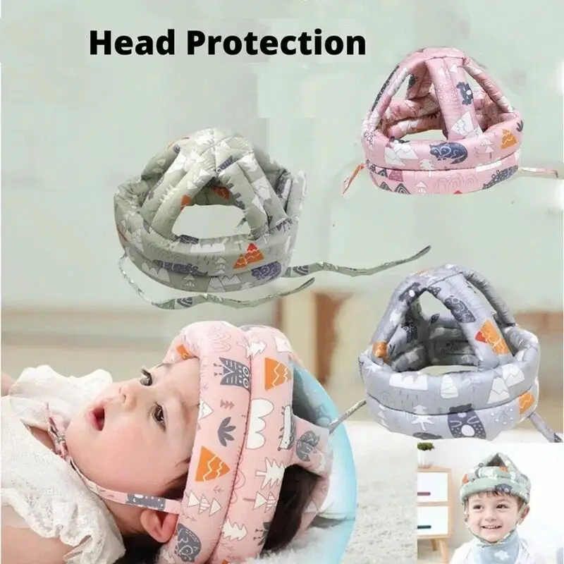 Casco de seguridad para bebé, protección para la cabeza, almohadilla anticaída para niños pequeños, aprender a caminar, gorra de choque