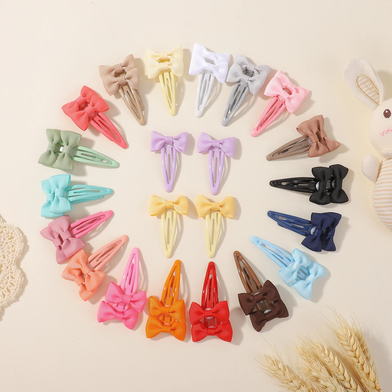 20/10Pcs Candy Bowknot Haar BB Clips Set Kinder Mädchen Süße Schmetterling Pony Clips Haar Pins Baby Haarspange kopfschmuck Zubehör