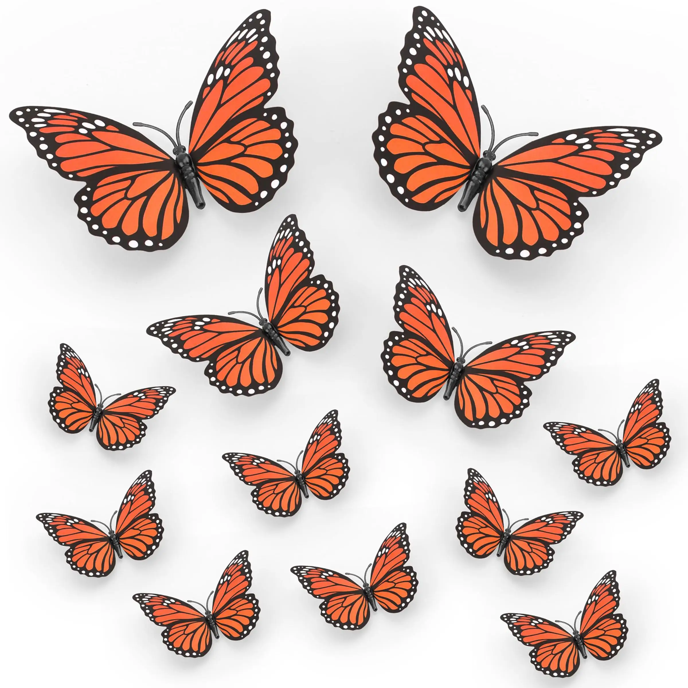 36 Piezas de Decoración de Mariposas Monarca, Decoraciones del Día de Muertos para el Altar, Decoraciones del Día de los Muertos