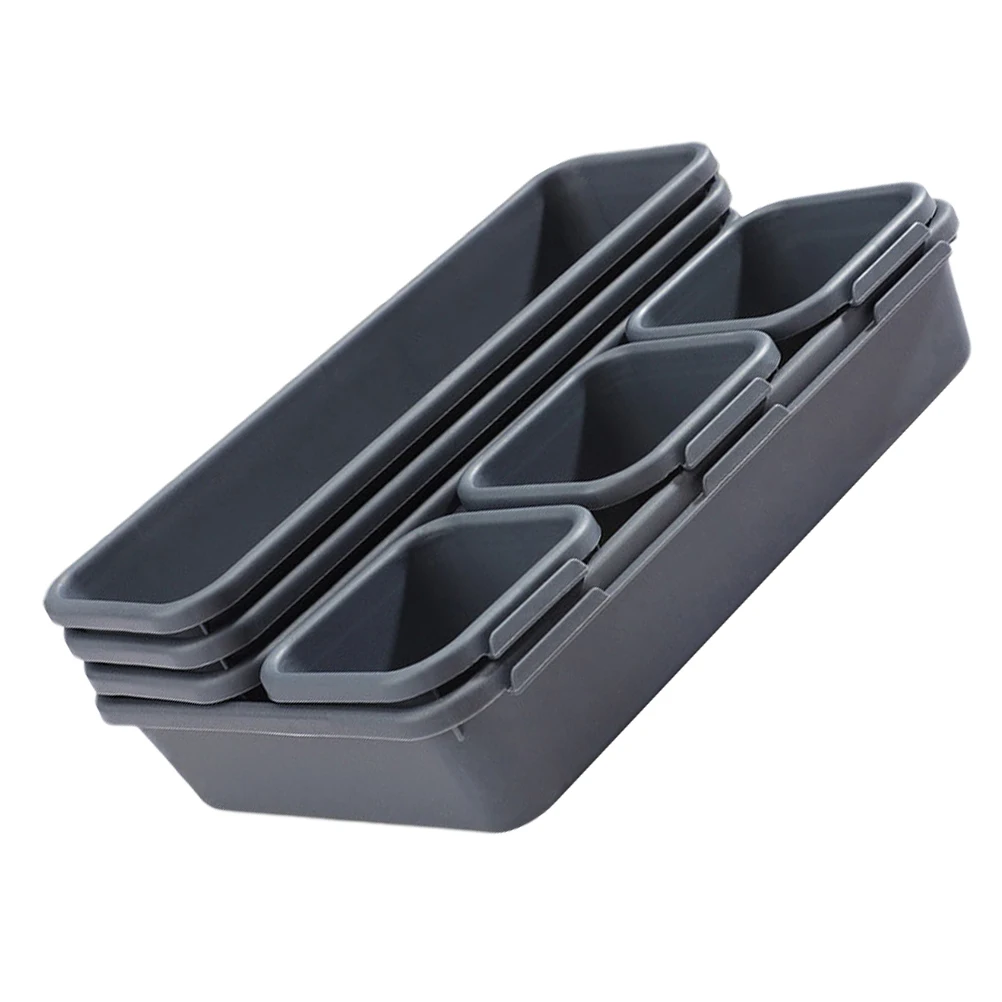 

2 Sets Drawer Storage Box Kitchen ganizers Cosmetics Dividers Household Case Desktop Tray Home ganizer Storage Basket