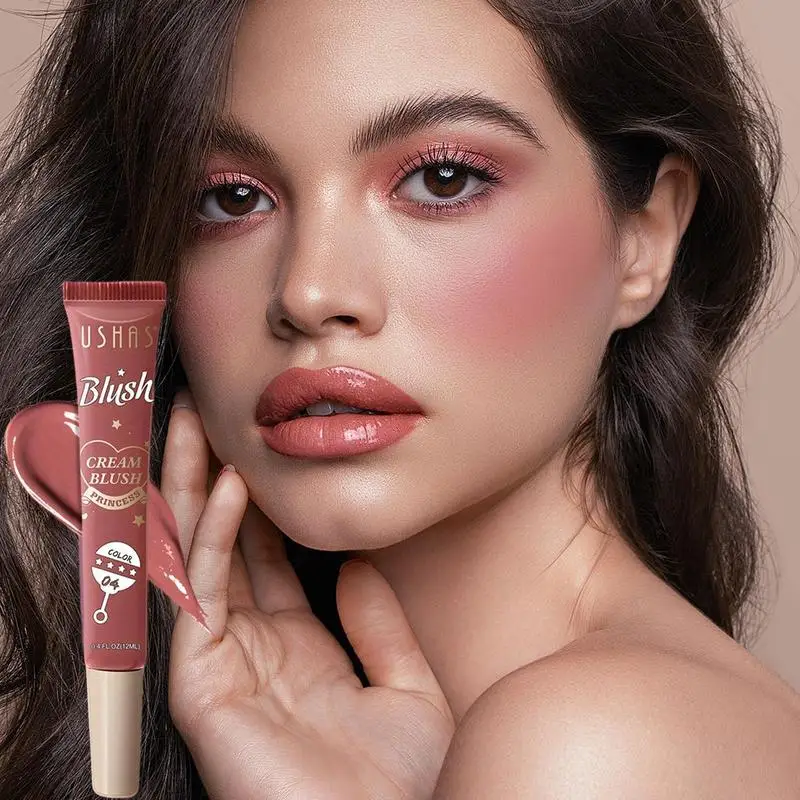 Matte Liquid Blushes Natural Cheek Tint Blushes & Lips Make Up Long Wearing Face Pigment Cream For Mature Skin Hydrating