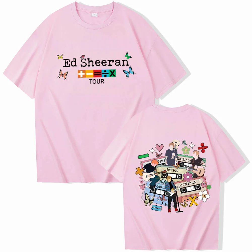 2025 Graphic Print Short Sleeve Men Women T-shirt Ed Sheeran Mathematics Tour Trendy Harajuku Unisex O-neck Casual Shirt Tops