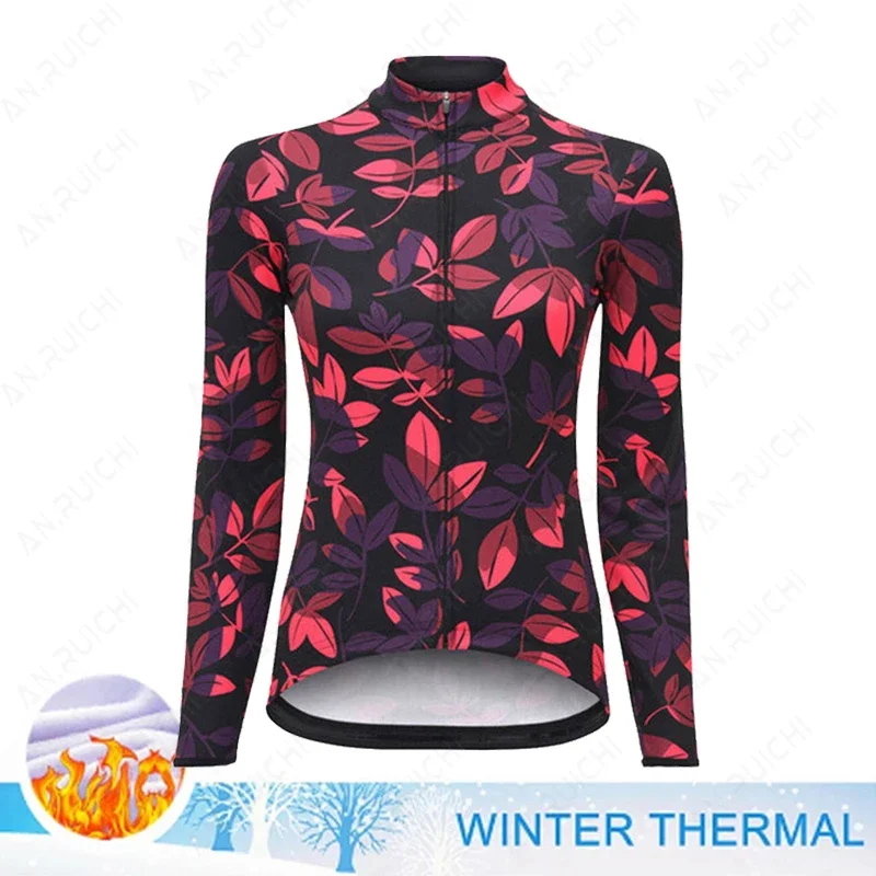 2023 Winter Jacket Thermal Fleece Women\'s Cycling Jersey Clothing Mountain Outdoor Triathlon Wear Bicycle Clothes Ropa Ciclismo