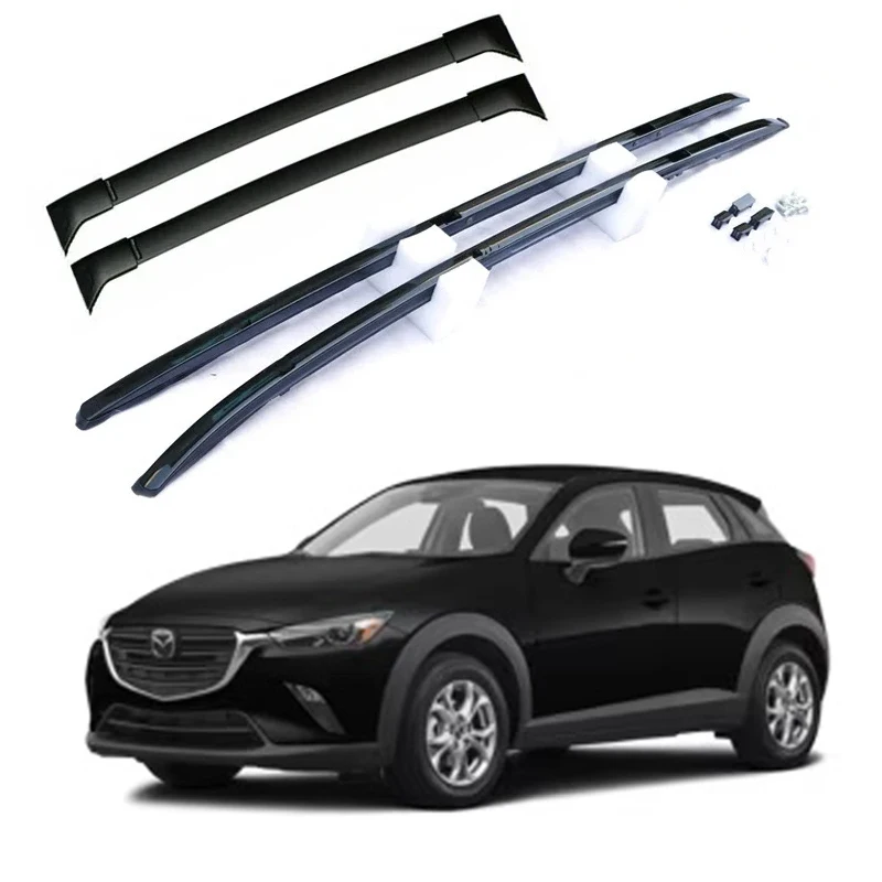 

OEM Style Car Roof Rack For Mazda CX-3 CX3 2015-2022 Rails Bar Luggage Carrier Bars top Cross bar Rack Rail Boxes Aluminum Alloy