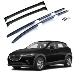 OEM Style Car Roof Rack For Mazda CX-3 CX3 2015-2022 Rails Bar Luggage Carrier Bars top Cross bar Rack Rail Boxes Aluminum Alloy