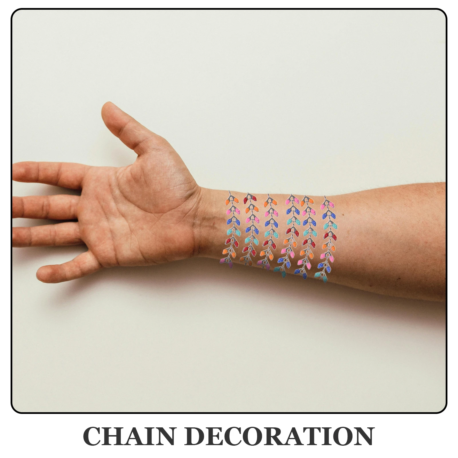 

Colored Stainless Steel Chains Jewelry Making Leaf Chain DIY Necklace Bracelet Accessories Metal Kits Fade Resistant