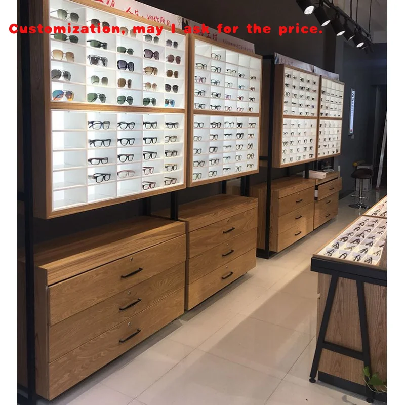

на заказ. Роскошный оптический магазин, дизайн интерьера, магазин солнцезащитных очков, очки, розничная витрина, витрина для очков, витрина для очков