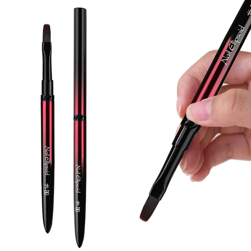 Description Picture 3 of item13Style Black Red Gradient Handle Nail Drawing Brushes For Manicure Lines Painting Gradient UV GEL Extension Builder Drawing Pen
