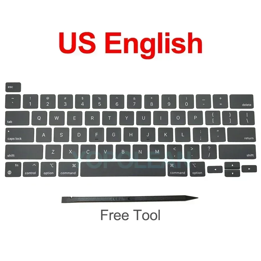 New Laptop A2338 Keycap Keys key Cap Keyboard Russian RU US UK French Spain Germany Italy For Macbook Pro Retina 13