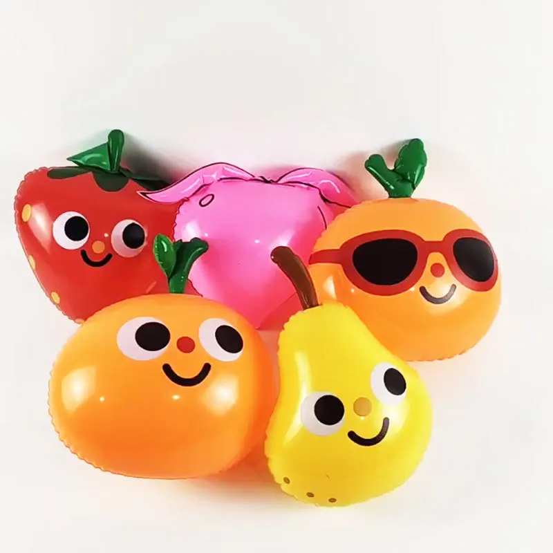 Inflatable cartoon fruit and vegetable shapes, creative watermelon and orange outdoor photography activities, holiday decoration