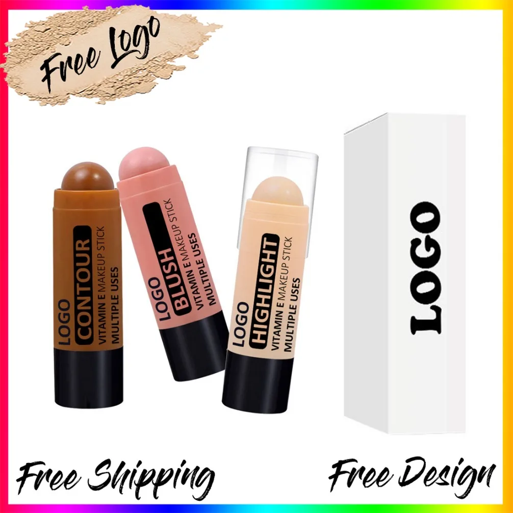 private-label-custom-logo-long-lasting-waterproof-multifunctional-highlighter-contour-concealer-stick-vegan-makeup-wholesale
