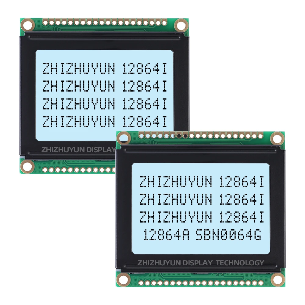 Módulo da estrutura do módulo do LCD, filme cinzento, fonte azul, fonte estável dos bens, 128*64, 54mm * 50mm, 12864I