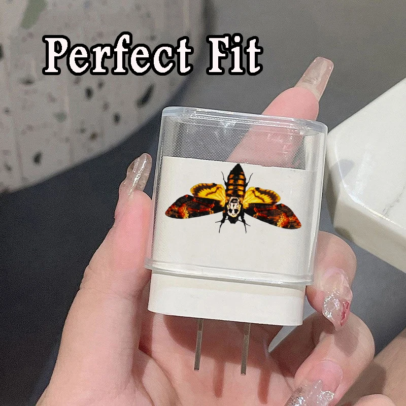 Étui de protection papillon monarque fleur pour iPhone, chargeur et protecteur de charge, enrouleur de fil de données, mode, 15, 14, 13, Pro Max, 18 W, 20W