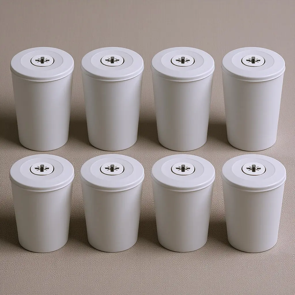 8Pcs Shutter Stopper Buffer Kit Plastic Roller Shutter Limiters Strong Secure Fit for Lower Profile Mounting Repair Replacement
