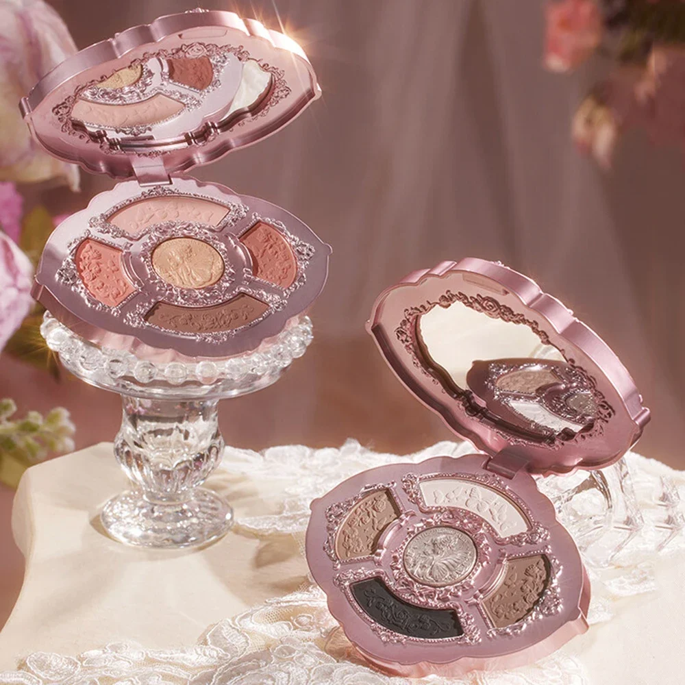 Flower Knows Midsummer Fairytales 5-Color Eyeshadow Palette Butterfly Aesthetic Pigmented Shimmer Fairycore Makeup Palette