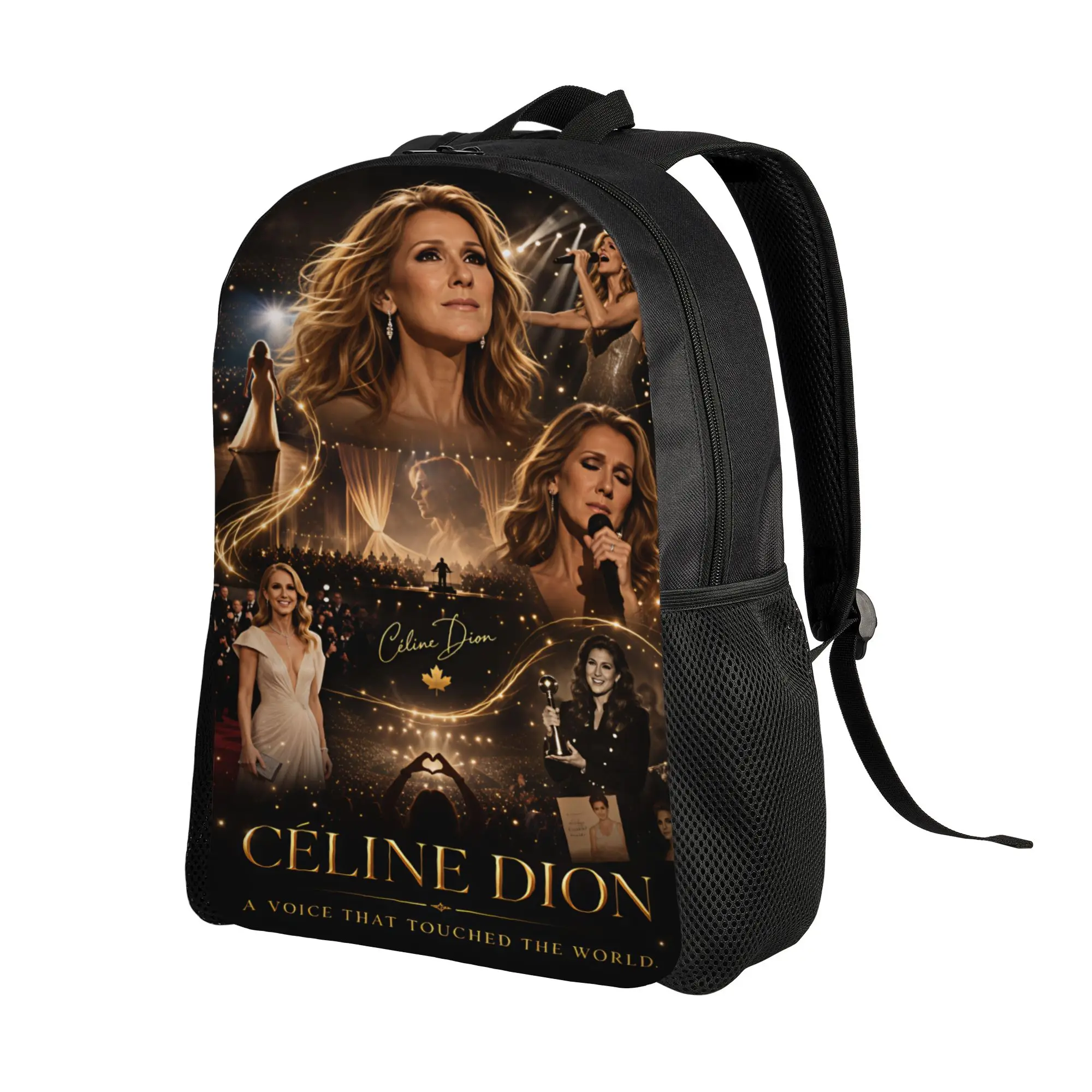 Celines Dions Paris 2026 Backpack  College Backpacks Boy Streetwear School Bags Design Soft Rucksack