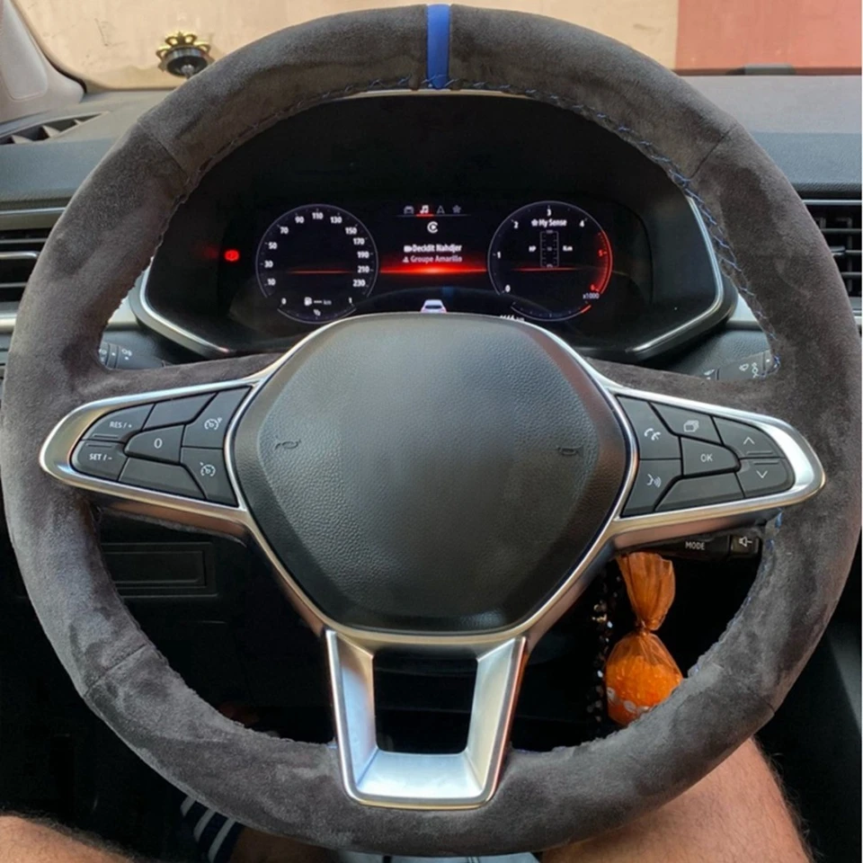 Coprivolante Per Renault Captur II E Captur E-Tech – Modelli 2019-2026, Antiscivolo E Traspirante In Pelle Di Fibra Di Carbonio, Facile Da Installare
